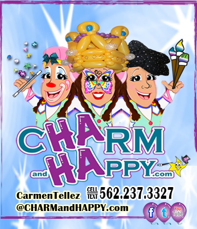 CharmandHappy.com San Jacinto Beaumont Perris Hemet Menifee CA face painter for hire