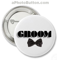 wedding groom button