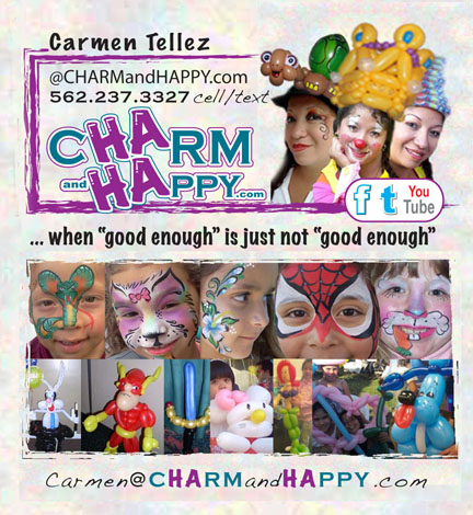Carmen Tellez Professional Entertaining Artist travels from Los Angeles, CA to South Bend Indiana and most major cities nationwide