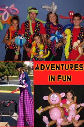 Adventureinfun.com Gettyburg, PA Balloon art twisting entertainment