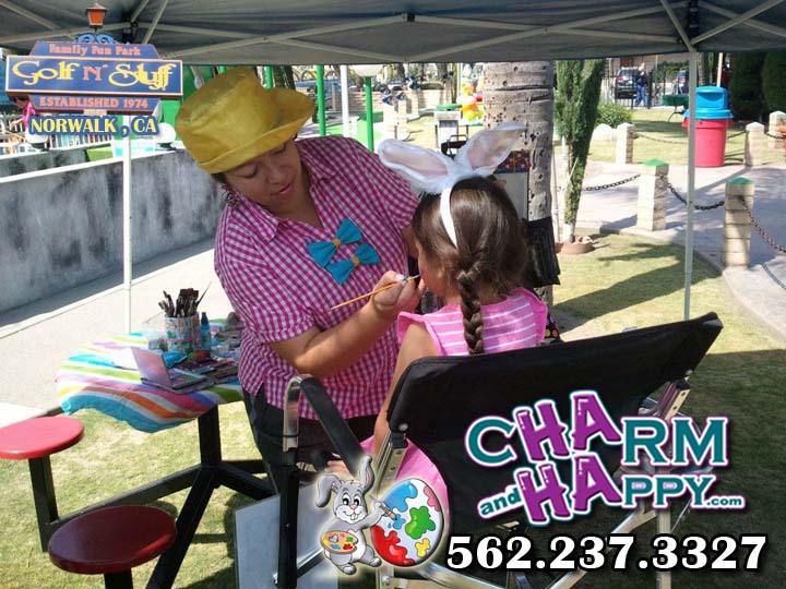 easter face painter carmen tellez charmandhappy 562-237-3327 socal los angeles temecula