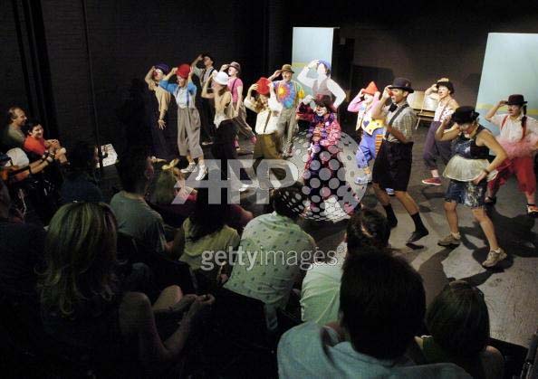 Charm clown on stage in New York