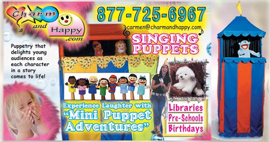 mother goose puppet show puppeteer