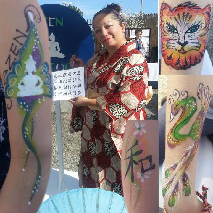 CharmandHappy.com Japanese event face painter Los Angeles OCParks