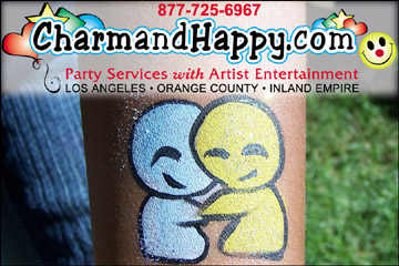 CharmandHappy.com Los Angeles Face Painter Whittier Downey Santa Fe Springs Norwalk Fullertaon Brea Montebello Commerce Long Beach