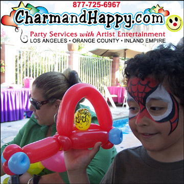 CharmandHappy.com Los Angeles Face Painter Whittier Downey Santa Fe Springs Norwalk Fullertaon Brea Montebello Commerce Long Beach