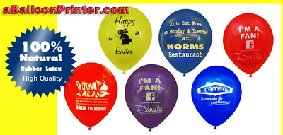 aballoonprinter.com dba CharmandHappy silk screen balloon printer Riverside Los Angeles imprint logo