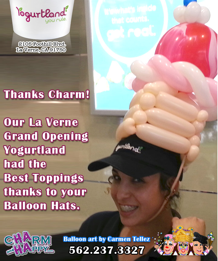 balloon art charmandhappy ontario montclain pomona ca 562-237-3327