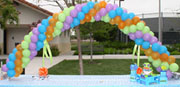 Balloon decor with arches, columns, centerpieces and more