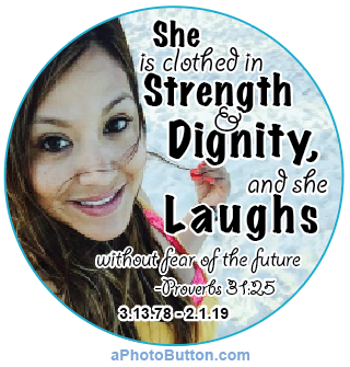 Proverbs scripture memorial button