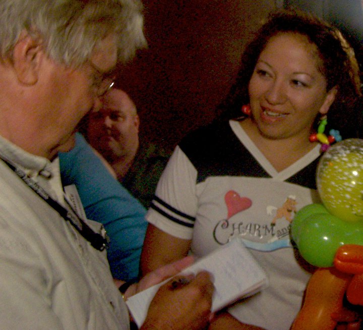 latimes newspaper interview with balloon artist socal carmen tellez charmandhappy.com