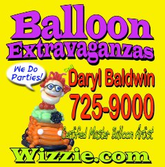 Daryl Baldwin of balloonextravaganzas.com Family Entertainment for kids night at a local restaurant