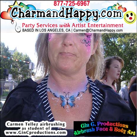 CharmandHappy.com Face Painters in Anaheim Buena Park Fullerton Orange, CA 877-725-6967
