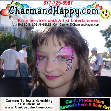 CharmandHappy.com Face Painters in Anaheim Buena Park Fullerton Orange, CA 877-725-6967