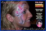 eye art 3: Face painting Damon's Grill South Bend Indiana