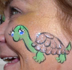 turtle face painter los angeles CharmandHappy.com