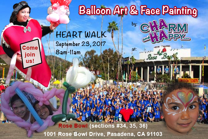 Heart Walk 2017 featuring artist entertainer Carmen Tellez of CharmandHappy.com