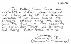 11 Mother Goose story teller in Los Angeles San Bernardino Orange County San Fernando Southern California