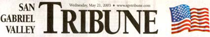 San Gabriel Valley Tribune Header May 21, 2003