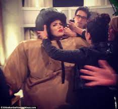 Sumo wrestling rental suits by CharmandHappy.com when Khloe Kardashian wore on Kris Jenner TV show
