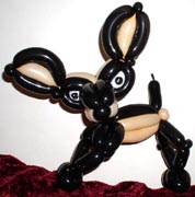 mini pincher dog balloon art